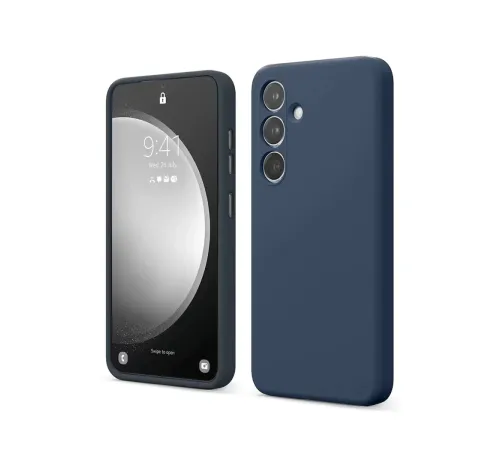 Samsung Galaxy S24 FE Kılıf First Silikon - Lacivert