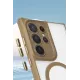 Samsung Galaxy S24 Ultra Kılıf Enka Magsafe Silikon Kılıf - Şeffaf
