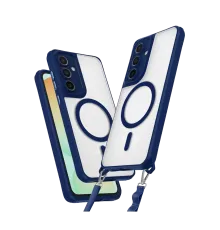 Samsung Galaxy S24 FE Kılıf Enka Magsafe Silikon Kılıf - Lacivert