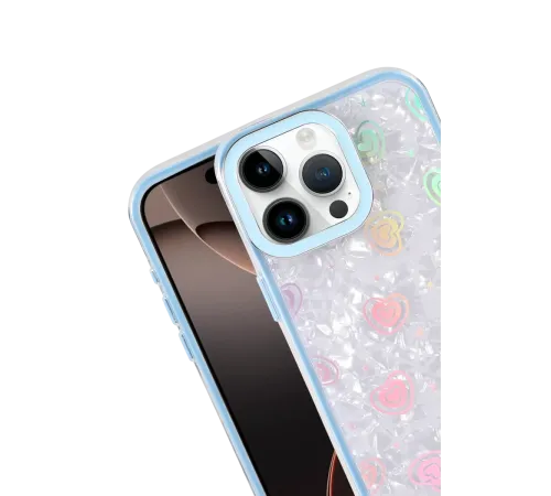 Apple iPhone 14 Pro Max Lumi Desenli Kapak - Mavi