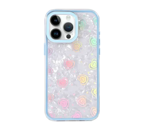 Apple iPhone 14 Pro Max Lumi Desenli Kapak - Mavi