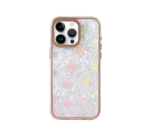 Apple iPhone 14 Pro Max Lumi Desenli Kapak - Çöl Titanyum