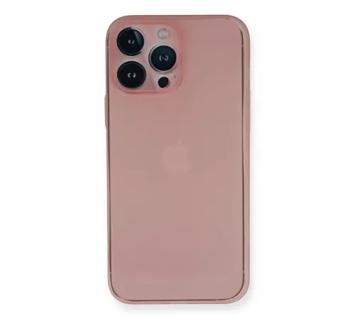 Apple iPhone 14 Pro Kılıf PP Ultra İnce Kapak - Pembe