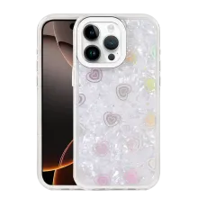 Apple iPhone 15 Pro Lumi Desenli Kapak - Beyaz
