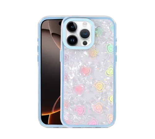 Apple iPhone 15 Pro Lumi Desenli Kapak - Mavi