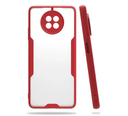 Xiaomi Mi 10T Lite Kılıf Platin Silikon - Kırmızı