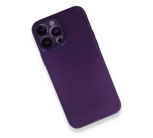 Apple iPhone 14 Pro Kılıf PP Ultra İnce Kapak - Mor
