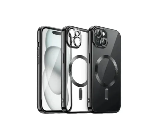 Apple iPhone 15 Kılıf Kross Magneticsafe Kapak - Siyah
