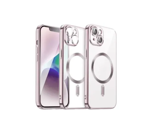 Apple iPhone 15 Kılıf Kross Magneticsafe Kapak - Rose