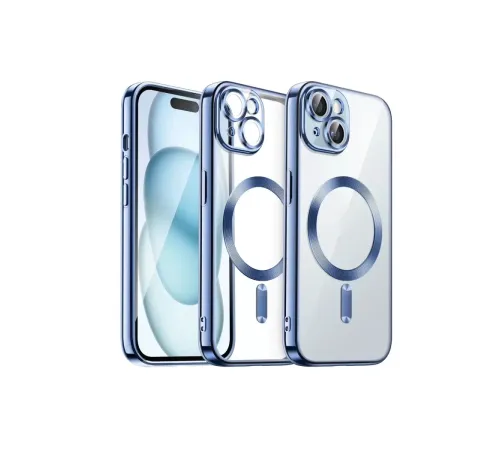 Apple iPhone 15 Kılıf Kross Magneticsafe Kapak - Sierra Blue