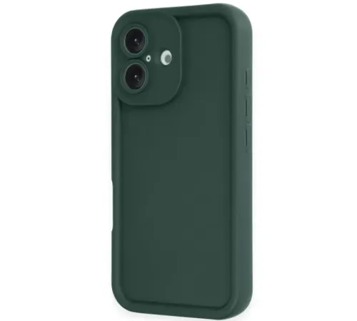 Apple iPhone 16 Kılıf Viera Silikon - Koyu Yeşil