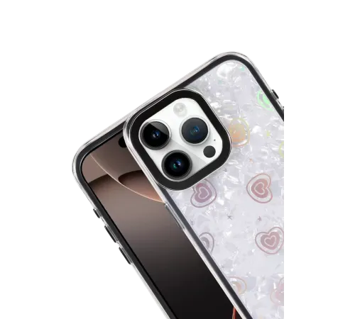Apple iPhone 15 Pro Max Lumi Desenli Kapak - Siyah