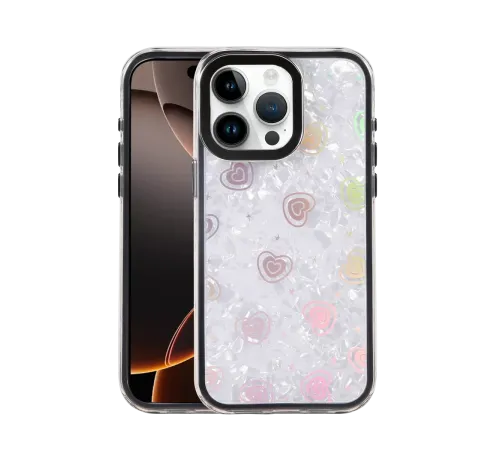 Apple iPhone 15 Pro Max Lumi Desenli Kapak - Siyah