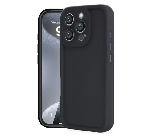 Apple iPhone 16 Pro Kılıf Viera Silikon - Siyah