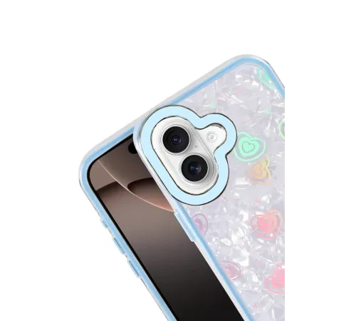 Apple iPhone 16 Lumi Desenli Kapak - Mavi