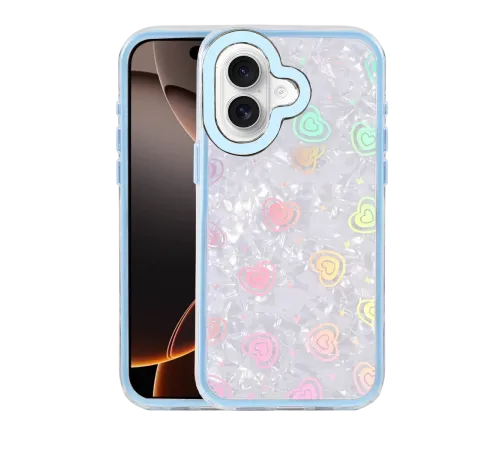 Apple iPhone 16 Lumi Desenli Kapak - Mavi