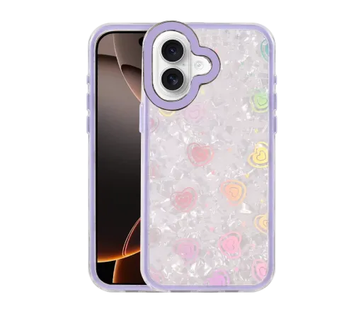Apple iPhone 16 Lumi Desenli Kapak - Mor