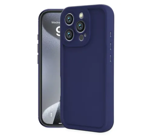 Apple iPhone 16 Pro Max Kılıf Viera Silikon - Lacivert