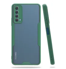 Huawei P Smart 2021 Kılıf Platin Silikon - Yeşil