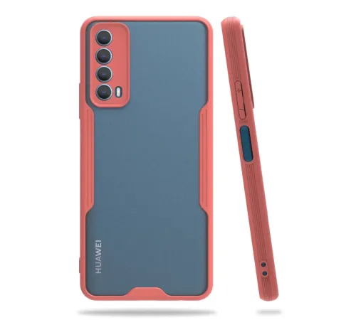 Huawei P Smart 2021 Kılıf Platin Silikon - Pembe