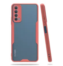 Huawei P Smart 2021 Kılıf Platin Silikon - Pembe