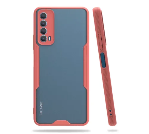 Huawei P Smart 2021 Kılıf Platin Silikon - Pembe
