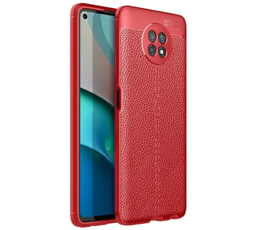 Xiaomi Redmi Note 9 5G Kılıf Auto Focus Kapak - Kırmızı