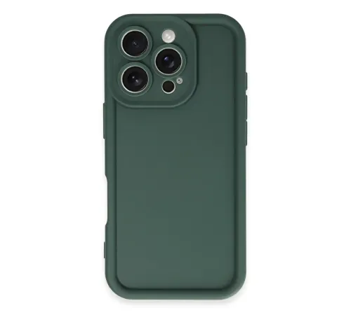 Apple iPhone 16 Pro Max Kılıf Viera Silikon - Koyu Yeşil