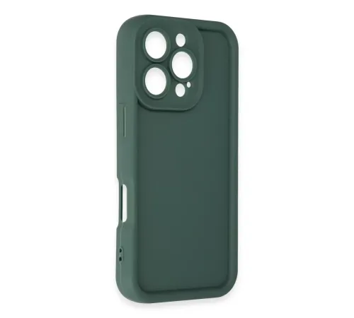 Apple iPhone 16 Pro Max Kılıf Viera Silikon - Koyu Yeşil