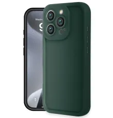 Apple iPhone 16 Pro Max Kılıf Viera Silikon - Koyu Yeşil