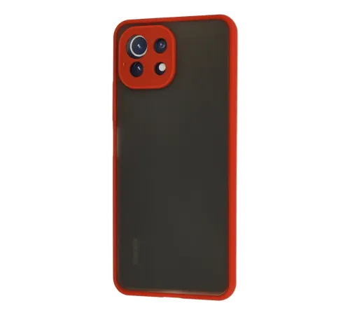 Xiaomi Mİ 11 Lite Kılıf Montreal Silikon Kapak - Kırmızı