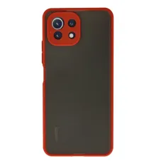 Xiaomi Mİ 11 Lite Kılıf Montreal Silikon Kapak - Kırmızı