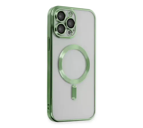Apple iPhone 15 Pro Kılıf Kross Magneticsafe Kapak - Koyu Yeşil