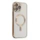 Apple iPhone 15 Pro Kılıf Kross Magneticsafe Kapak - Gold