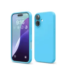 Apple iPhone 16 Kılıf Nano içi Kadife Silikon - Mavi