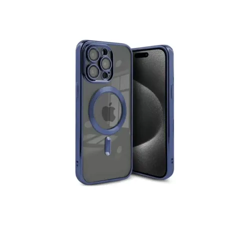 Apple iPhone 15 Pro Kılıf Kross Magneticsafe Kapak - Lacivert