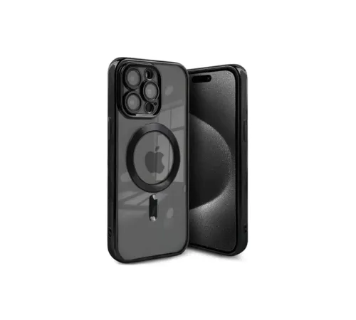 Apple iPhone 15 Pro Max Kılıf Kross Magneticsafe Kapak - Siyah