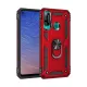 Huawei P40 Lite E Kılıf Sofya Yüzüklü Silikon Kapak - Kırmızı