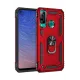 Huawei P40 Lite E Kılıf Sofya Yüzüklü Silikon Kapak - Kırmızı