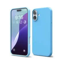 Apple iPhone 16 Plus Kılıf Nano içi Kadife Silikon - Mavi