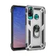 Huawei P40 Lite E Kılıf Sofya Yüzüklü Silikon Kapak - Gümüş