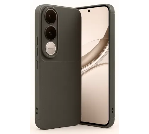 Vivo V50 Lite 4G Auto Focus Karbon Kapak - Kahverengi