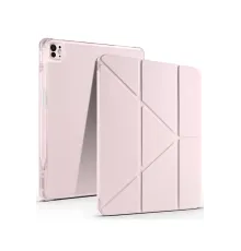 Apple iPad Air 13 (2024) Kılıf Kalemlikli Mars Tablet Kılıfı - Rose Gold