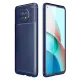 Xiaomi Redmi Note 9 5G Kılıf Auto Focus Karbon Kapak - Lacivert