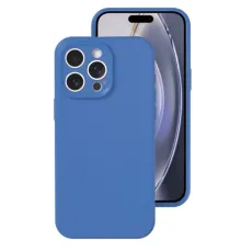 Apple iPhone 16 Pro Kılıf Nano içi Kadife Silikon - Mavi