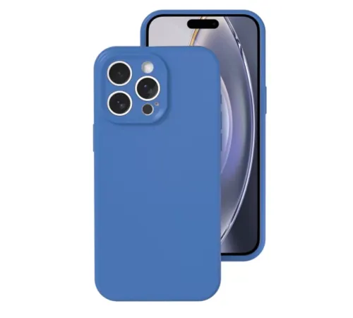 Apple iPhone 16 Pro Kılıf Nano içi Kadife Silikon - Mavi