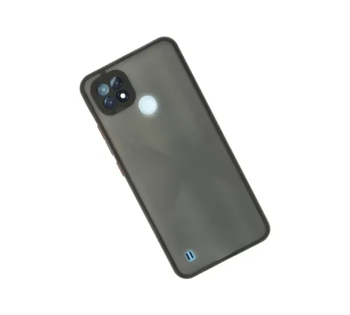 Realme C21 Kılıf Montreal Silikon Kapak - Siyah