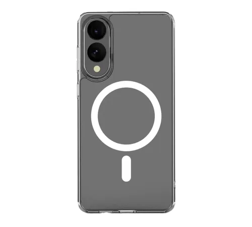 Samsung Galaxy S25 Edge Kılıf Magneticsafe Şeffaf Silikon - Şeffaf