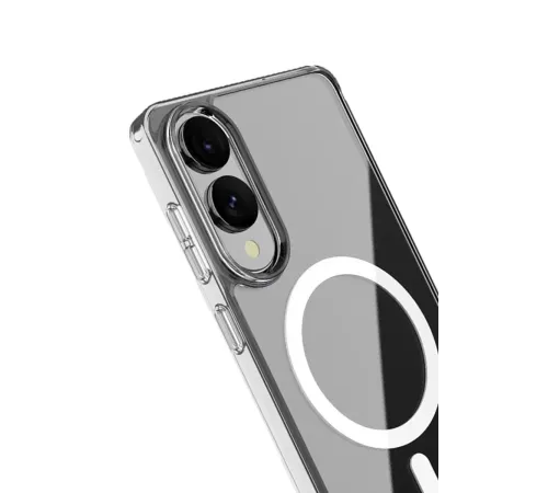 Samsung Galaxy S25 Edge Kılıf Magneticsafe Şeffaf Silikon - Şeffaf