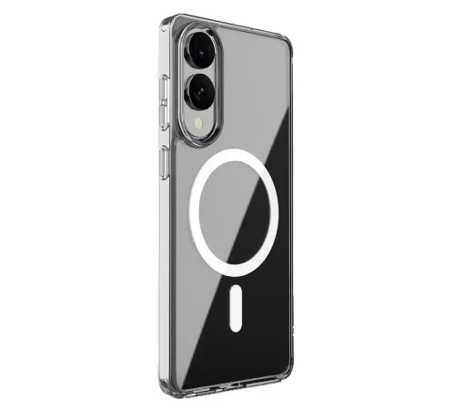 Samsung Galaxy S25 Edge Kılıf Magneticsafe Şeffaf Silikon - Şeffaf